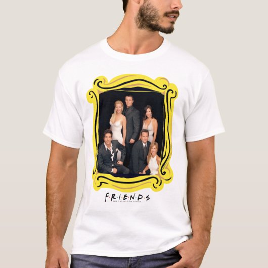 FRIENDS™ | Groep in zwart-wit — Formulier Draag T-shirt (Voorkant)
