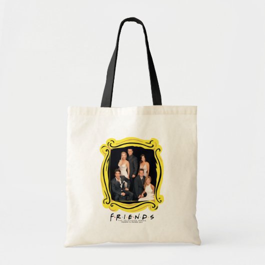 FRIENDS™ | Groep in zwart-wit — Formulier Draag Tote Bag (Voorkant)