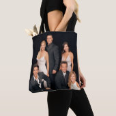 FRIENDS™ | Groep in zwart-wit — Formulier Draag Tote Bag (Dichtbij)