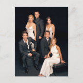 FRIENDS™ | Groep in zwart-wit — Formulier Draag Uitnodiging Briefkaart (Voorkant)