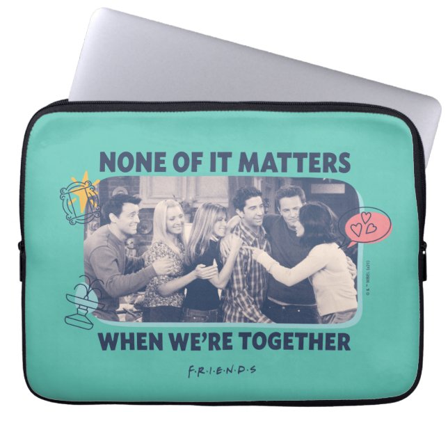 FRIENDS™ | Groepsknuffel Laptop Sleeve (Voorkant)