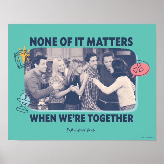 FRIENDS™ | Groepsknuffel Poster (Voorkant)