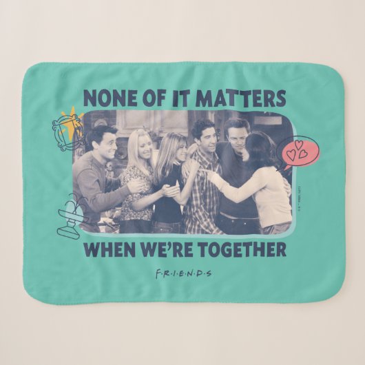 FRIENDS™ | Groepsknuffel Sherpa Deken (Voorkant (horizontaal))