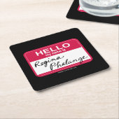 FRIENDS™ | Hallo Mijn naam is Regina Phalange Kartonnen Onderzetters (Schuin)