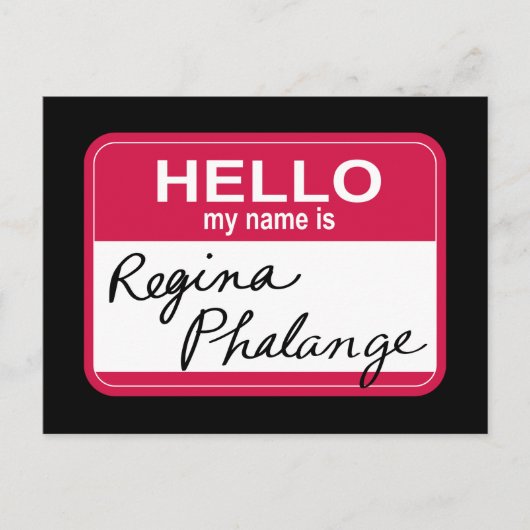FRIENDS™ | Hallo Mijn naam is Regina Phalange Uitnodiging Briefkaart (Voorkant)