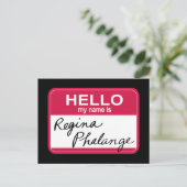 FRIENDS™ | Hallo Mijn naam is Regina Phalange Uitnodiging Briefkaart (Staand voorkant)