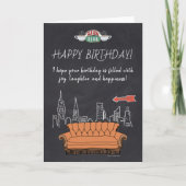 FRIENDS™ | Halthday Central Perk Chalkboard Kaart (Voorkant)