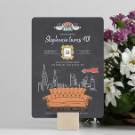 FRIENDS™ | Halthday Central Perk Chalkboard Kaart<br><div class="desc">Viel je verjaardag met FRIENDS™. Pas deze uitnodiging voor het centrale alkboard van Perk aan door al uw partijdetails toe te voegen!</div>