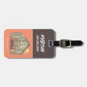 FRIENDS™ | Het Apartementengebouw van Monica Bagagelabel (Voorkant horizontaal)