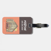 FRIENDS™ | Het Apartementengebouw van Monica Bagagelabel (Achterkant horizontaal)