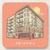 FRIENDS™ | Het Apartementengebouw van Monica Bier Onderzetter (Voorkant)
