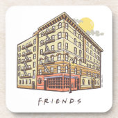 FRIENDS™ | Het Apartementengebouw van Monica Bier Onderzetter (Voorkant)