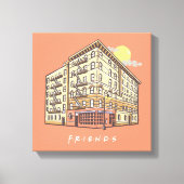 FRIENDS™ | Het Apartementengebouw van Monica Canvas Afdruk (Voorkant)