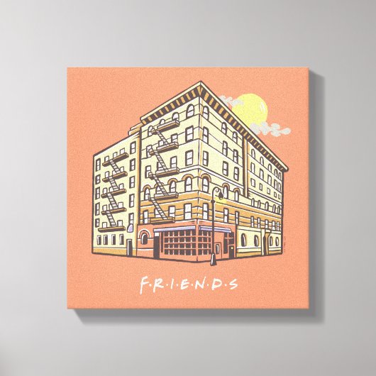 FRIENDS™ | Het Apartementengebouw van Monica Canvas Afdruk (Voorkant)