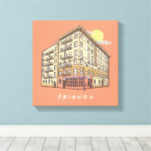 FRIENDS™ | Het Apartementengebouw van Monica Canvas Afdruk (Insitu (Houten vloer))