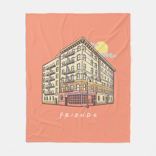 FRIENDS™ | Het Apartementengebouw van Monica Fleece Deken (Voorkant)