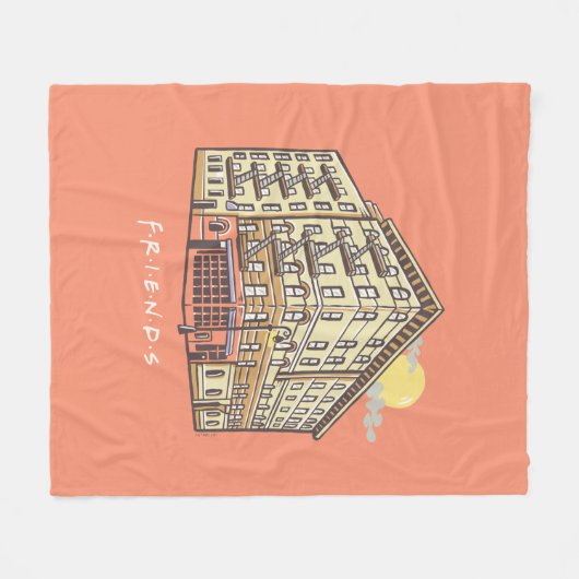 FRIENDS™ | Het Apartementengebouw van Monica Fleece Deken (Voorkant (Horizontaal))
