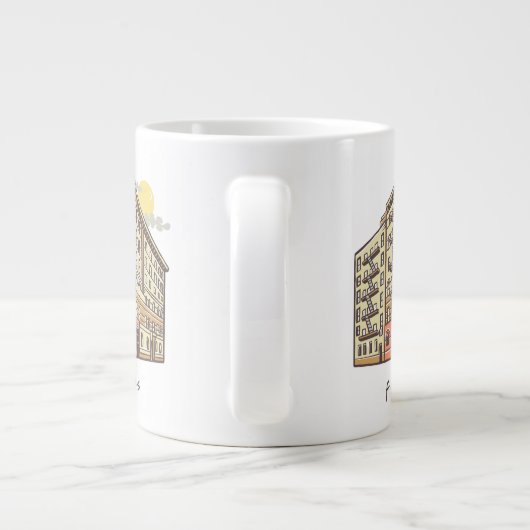 FRIENDS™ | Het Apartementengebouw van Monica Grote Koffiekop (Achterkant)