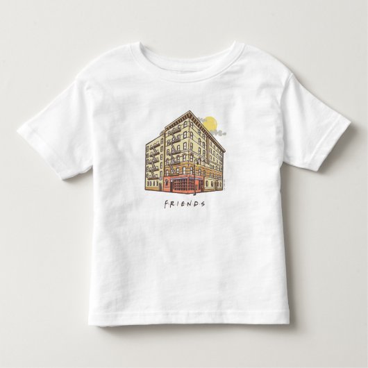 FRIENDS™ | Het Apartementengebouw van Monica Kinder Shirts (Voorkant)