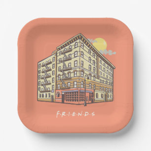 FRIENDS™ Het Apartementengebouw van Monica Papieren Bordje