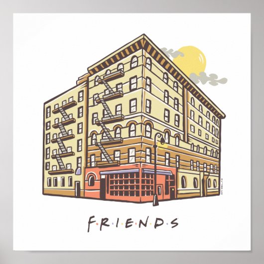 FRIENDS™ | Het Apartementengebouw van Monica Poster (Voorkant)