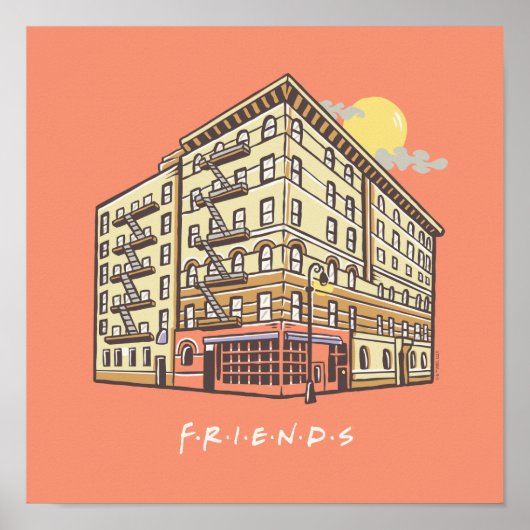 FRIENDS™ | Het Apartementengebouw van Monica Poster (Voorkant)