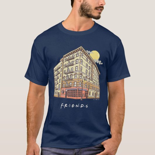 FRIENDS™ | Het Apartementgebouw 2 van Monica T-shirt (Voorkant)