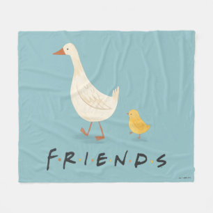 FRIENDS™   Het Kuiken en de Eend Fleece Deken