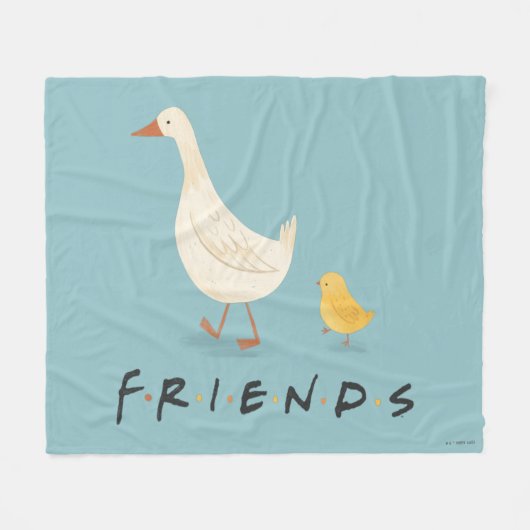 FRIENDS™ | Het Kuiken en de Eend Fleece Deken (Voorkant (Horizontaal))