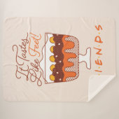 FRIENDS™ | Het smaakt naar de voeten! Sherpa Deken (Voorkant (horizontaal))