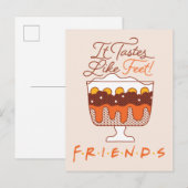 FRIENDS™ | Het smaakt naar de voeten! Uitnodiging Briefkaart (Voorkant / Achterkant)