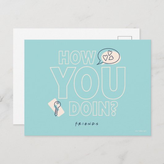 FRIENDS™ | Hoe doe je dat? Briefkaart (Voorkant / Achterkant)