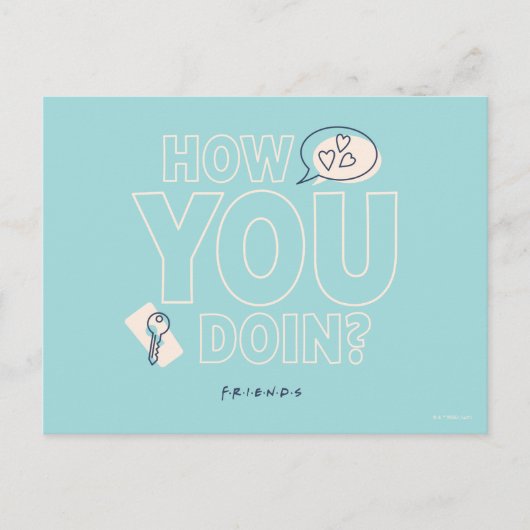 FRIENDS™ | Hoe doe je dat? Briefkaart (Voorkant)