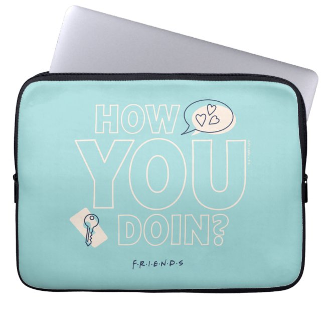 FRIENDS™ | Hoe doe je dat? Laptop Sleeve (Voorkant)