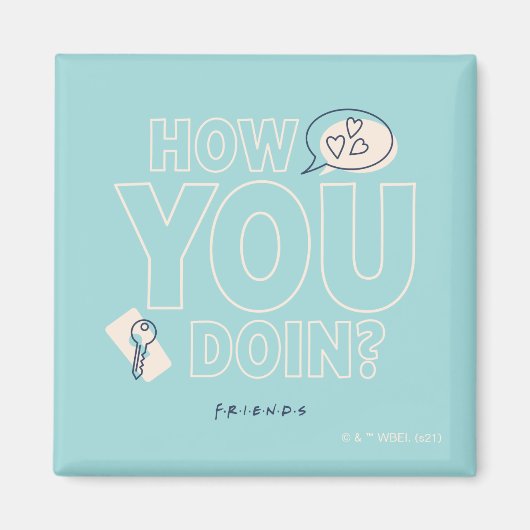 FRIENDS™ | Hoe doe je dat? Magneet (Voorkant)