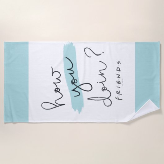 FRIENDS™ | Hoe doe je dat? Strandlaken (Voorkant)