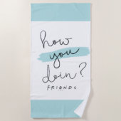 FRIENDS™ | Hoe doe je dat? Strandlaken (Voorkant)