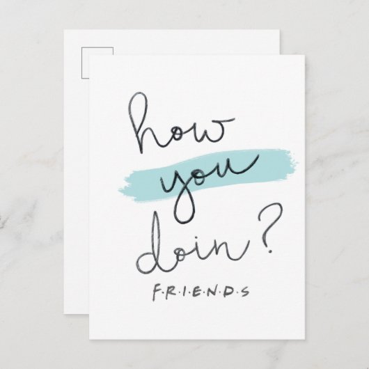 FRIENDS™ | Hoe doe je dat? Uitnodiging Briefkaart (Voorkant / Achterkant)