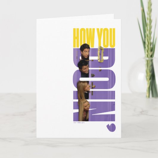 FRIENDS™ | Hoe gaat het ermee Kaart (Voorkant)