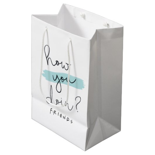 FRIENDS™ | Hoe gaat het ermee? Medium Cadeauzakje (Voorkant Gekanteld)