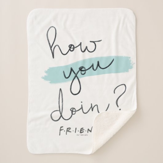 FRIENDS™ | Hoe gaat het ermee? Sherpa Deken (Voorkant)