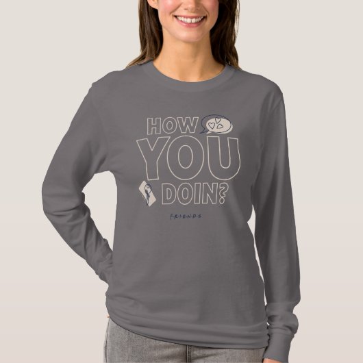 FRIENDS™ | Hoe gaat het ermee? T-shirt (Voorkant)