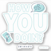FRIENDS™ | Hoe gaat het? Sticker (Voorkant)