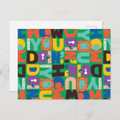 FRIENDS™ | Hoe je het levendige patroon doet Briefkaart (Voorkant / Achterkant)