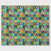 FRIENDS™ | Hoe je het levendige patroon doet Cadeaupapier (Vlak)