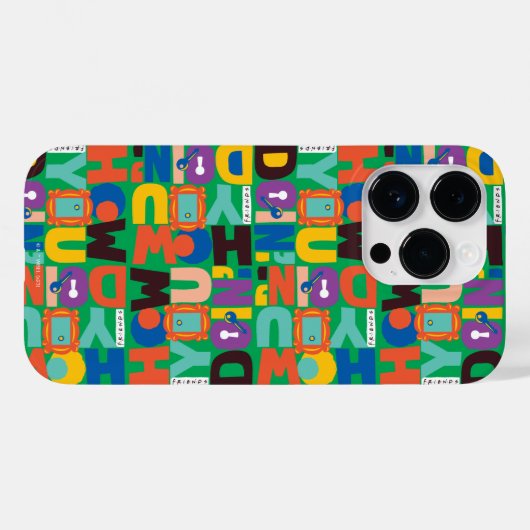 FRIENDS™ | Hoe je het levendige patroon doet Case-Mate iPhone Case (Achterkant (horizontaal))