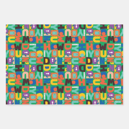 FRIENDS™ | Hoe je het levendige patroon doet Inpakpapier Vel (Voorkant 2)