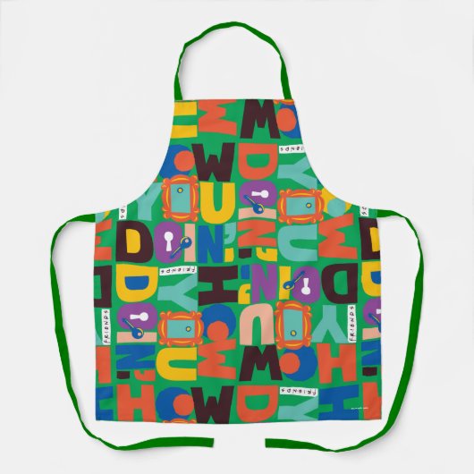 FRIENDS™ | Hoe je het levendige patroon doet Schort (Voorkant)