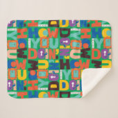 FRIENDS™ | Hoe je het levendige patroon doet Sherpa Deken (Voorkant (horizontaal))