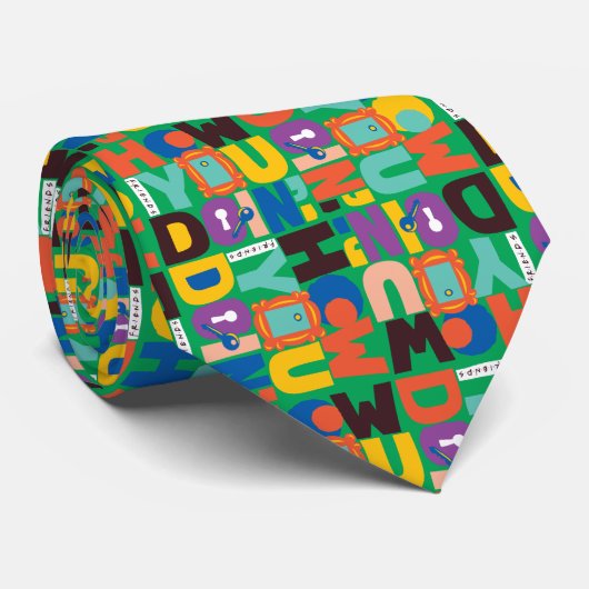 FRIENDS™ | Hoe je het levendige patroon doet Stropdas (Opgerold)